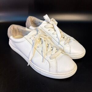 Sam Edelman Leather Sneakers Casual‎ Everyday Shoes White Sneakers Size 7.5